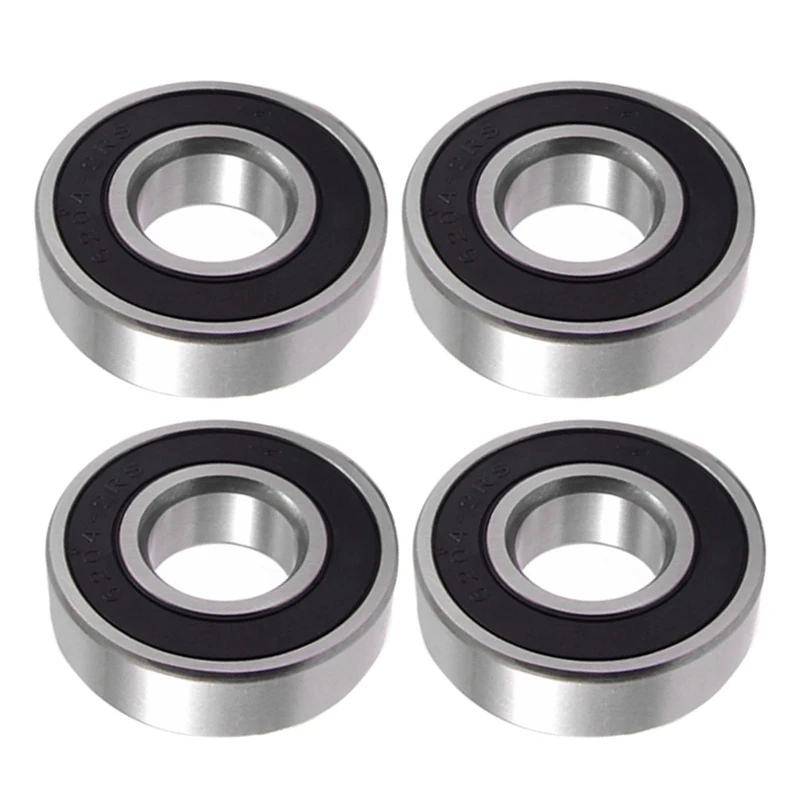 

4X 6204-2RS 6204 2RS Shield Sealed Ball Bearing 20 X 47 X 14Mm