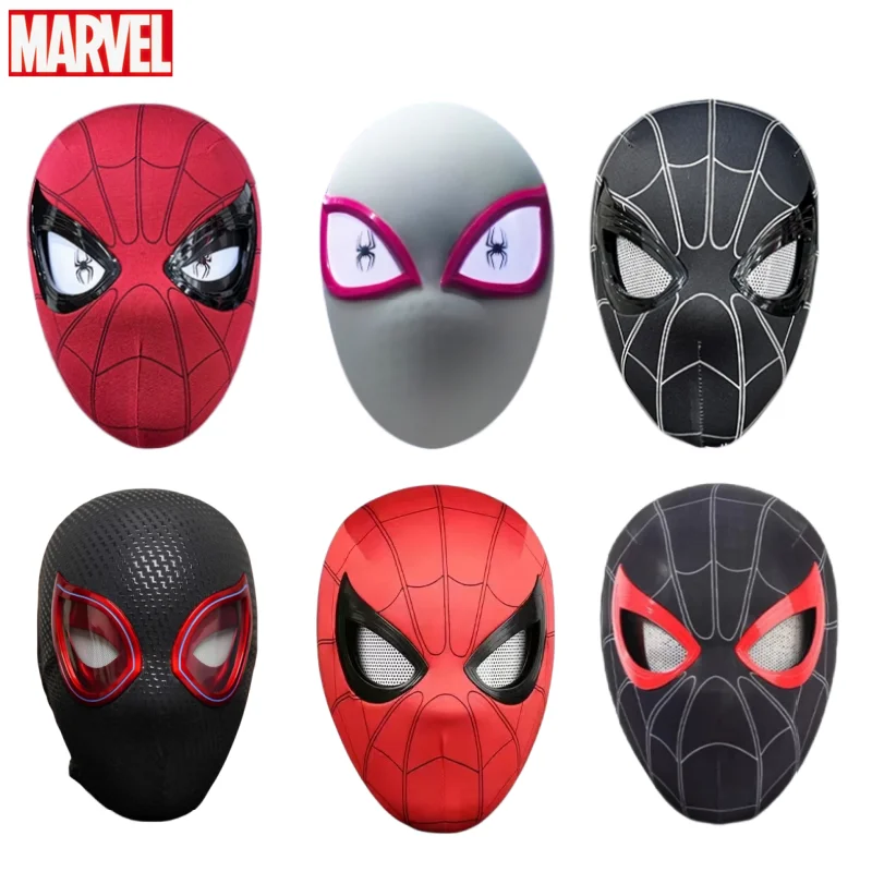 

Mascara Spiderman Headgear Mask Cosplay Moving Eyes Electronic Mask Spider Man 1:1 Remote Control Elastic Toys Adults Gift Toys