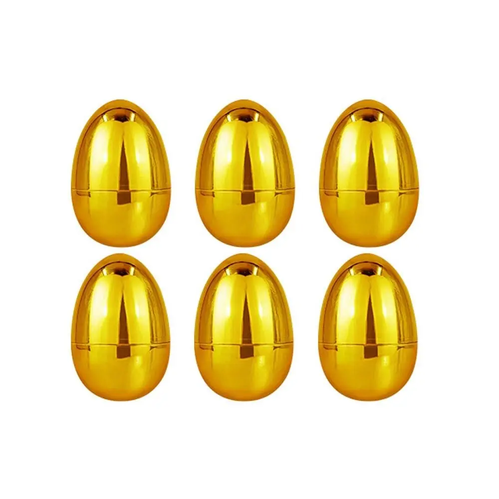 

Пустые яйца из ракушек, пасхальные яйца, веселая игрушка для декомпрессии, пластиковые пасхальные золотые игрушки-сюрпризы