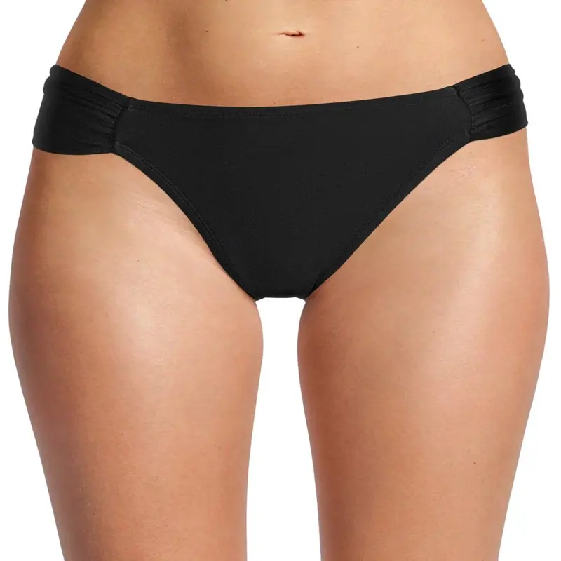 

Женский сплошной купальник с рюшами и низкой посадкой