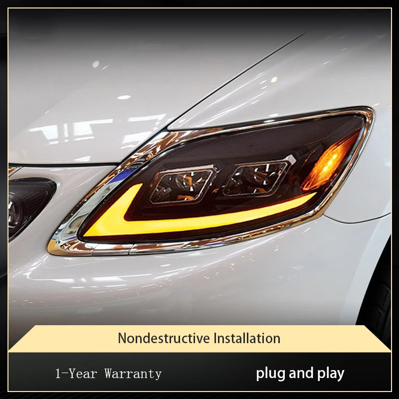Стайлинг автомобиля для Lexus GS300 GS350 GS430 GS450 2004-2011 передняя лампа DRL подсветка