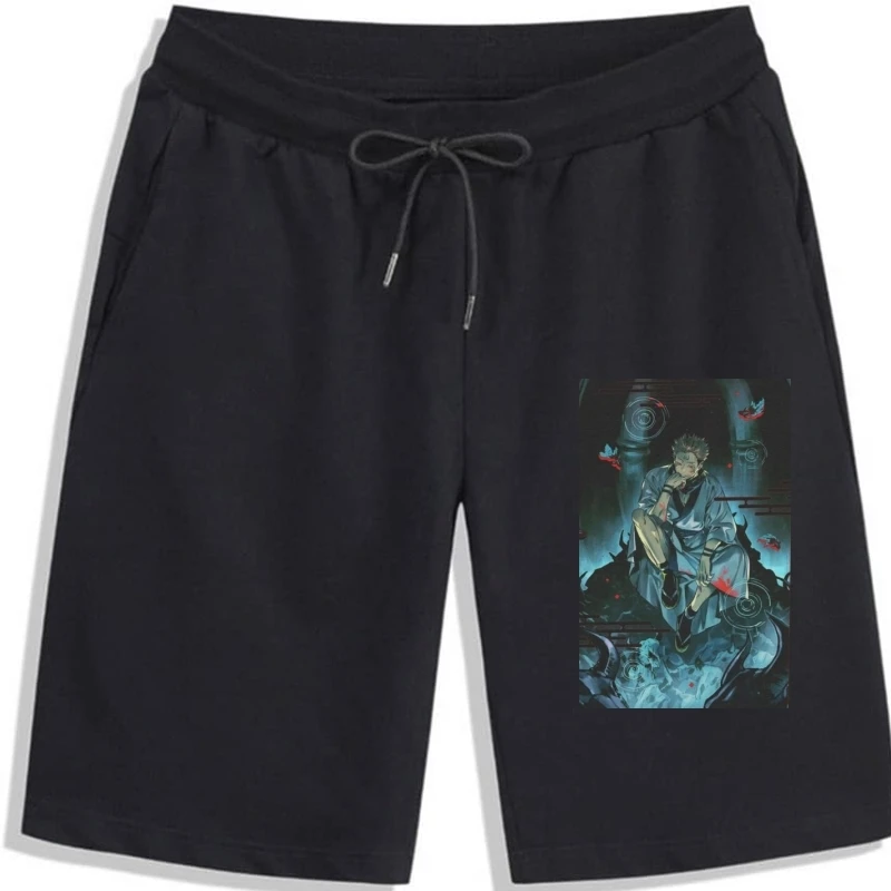 

Sukuna Jujutsu Kaisen men shorts Men's Cotton Awesome Men's shortss Round Neck Anime gym shorts Short Sleeve Clothing Graphic
