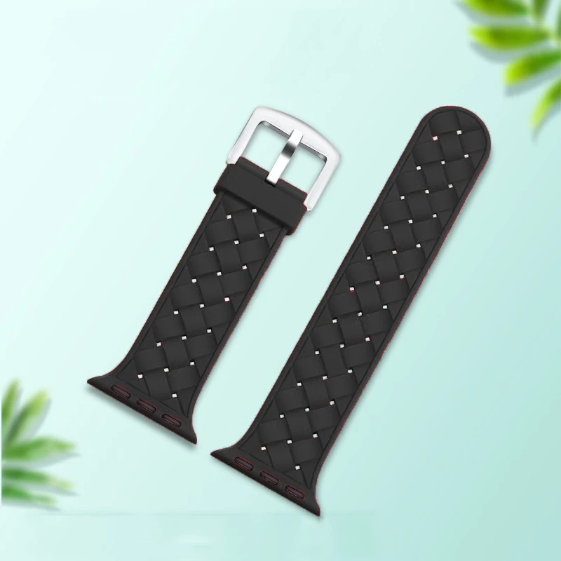 

Bracelet Silicone For Apple Watch Strap 45mm 44mm 40mm 38mm watchband Wristband Sport Correa for iwatch 6 SE 4 3 7 41 42mm Band