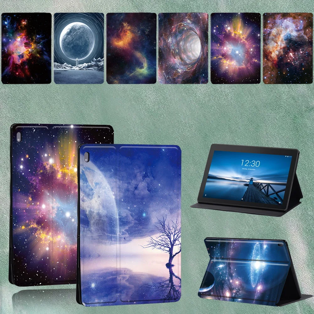 

For Lenovo Tab M10 FHD Plus/Tab E10/M10 TB-X605F TB-X505F Leather Folding High Quality Tablet Cover for Tab M10 HD/Tab M7/Tab M8