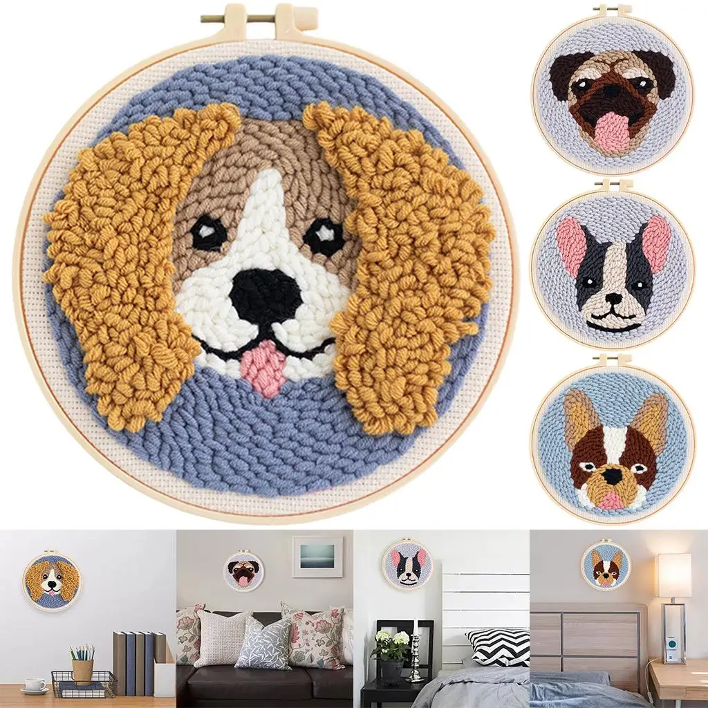 Набор для вышивания собак — полный набор всех уровней навыков