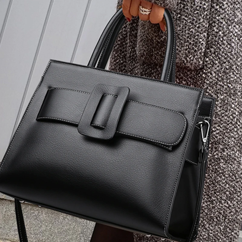 

Famous Designer Solid Women Leather Handbags 2023 Luxury Fashion Shoulder Messenger Bags Large Capacity Casual Totes Louis Bags