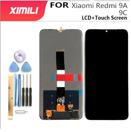 ЖК-дисплей с сенсорным экраном и дигитайзером в сборе для Xiaomi Redmi 9A 6 53 дюйма -