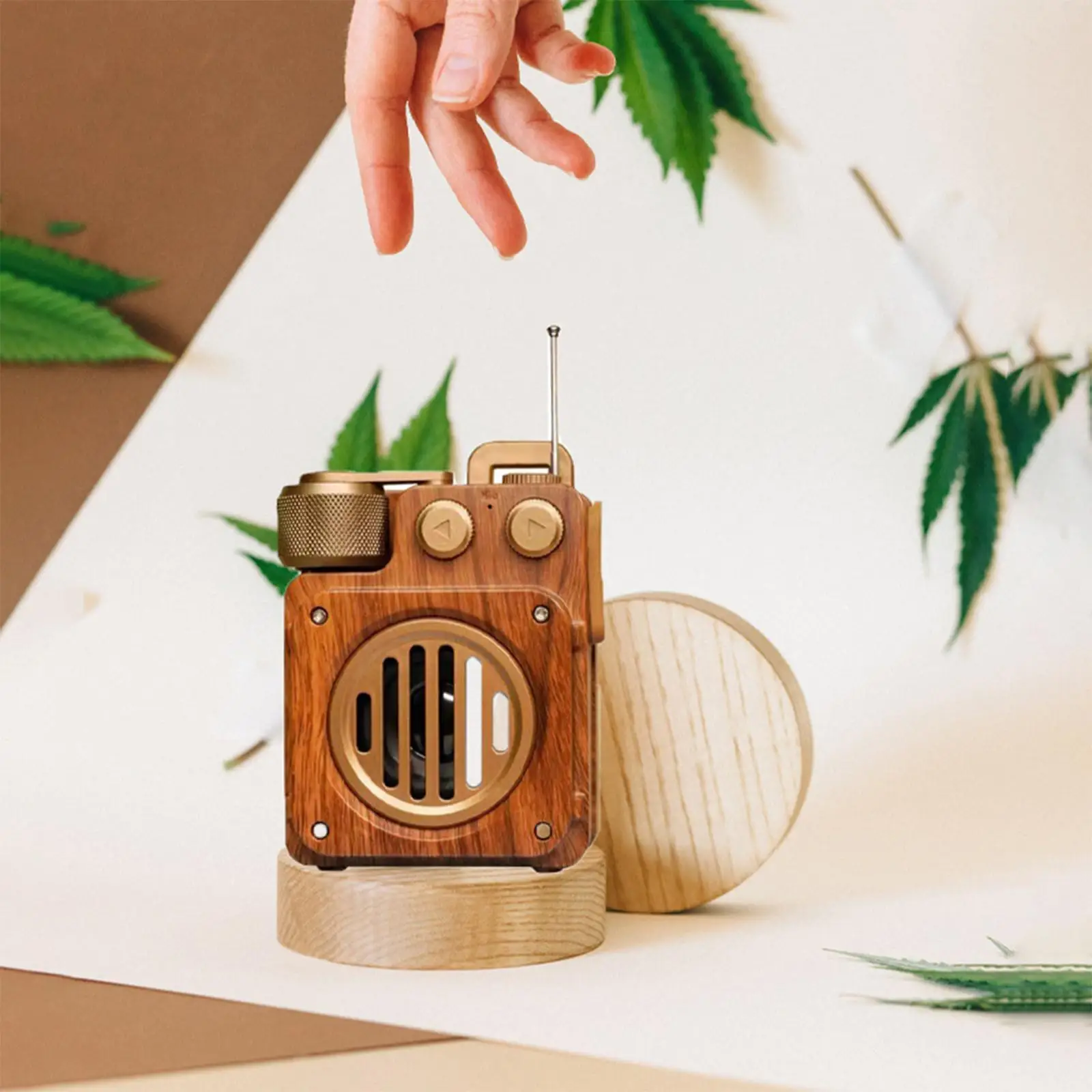 

Retro Wireless Speaker Bluetooth Speaker Music Player Radio for Hiking Camping