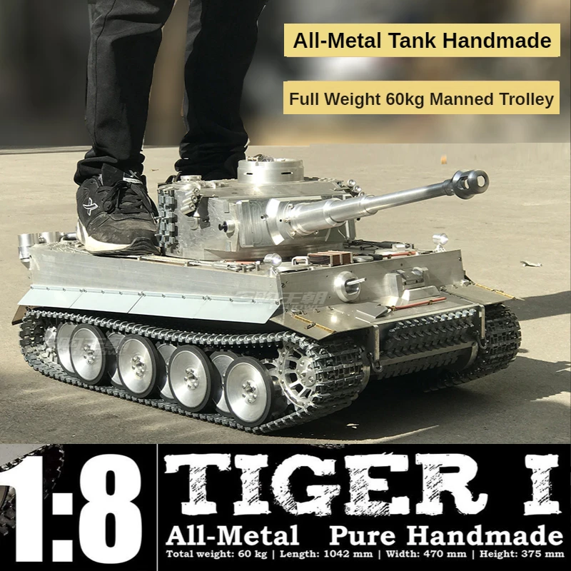 

1/8 RC Tank 2.4G Simulation Sound Belt Launch Full Metal Large Remote Control Chariot M1A2 Aluminum Alloy Model Boy Toy