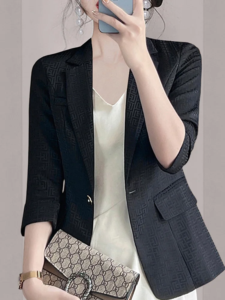 Женская одежда 2024 простой и стильный Костюмный пиджак универсальный топ Новинка