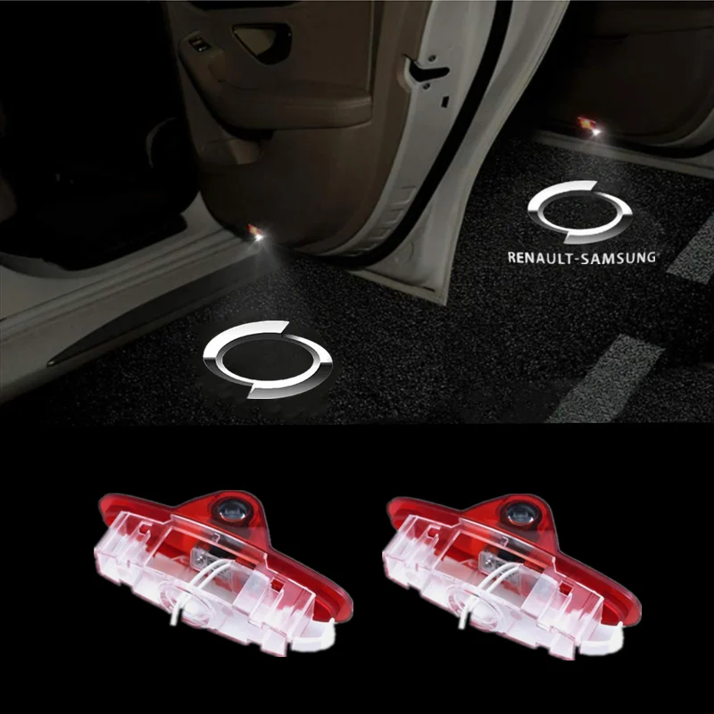 

Car Door Welcome Lights Shadow Lamp Projector Auto Accessories For Renault Samsung QM6 SM5 L43 SM6 SM7 Ghost Shadow Led Lamps
