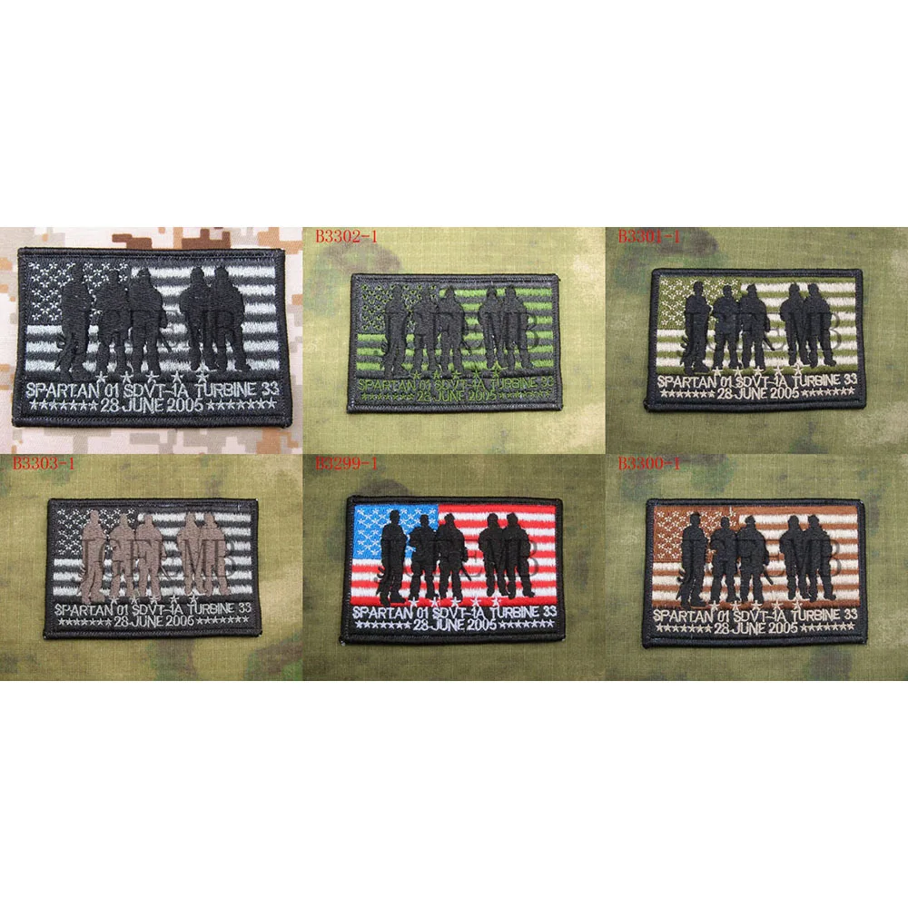 Знак печати команда операции красные крылья одинокий Спартанский 01 идентичные вышивки нашивки значки
