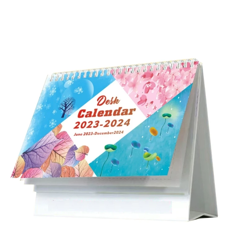 

2024 Мини Ежемесячный Настольный Календарь Ежедневник Домашний Офис Настольный Декор Календарь