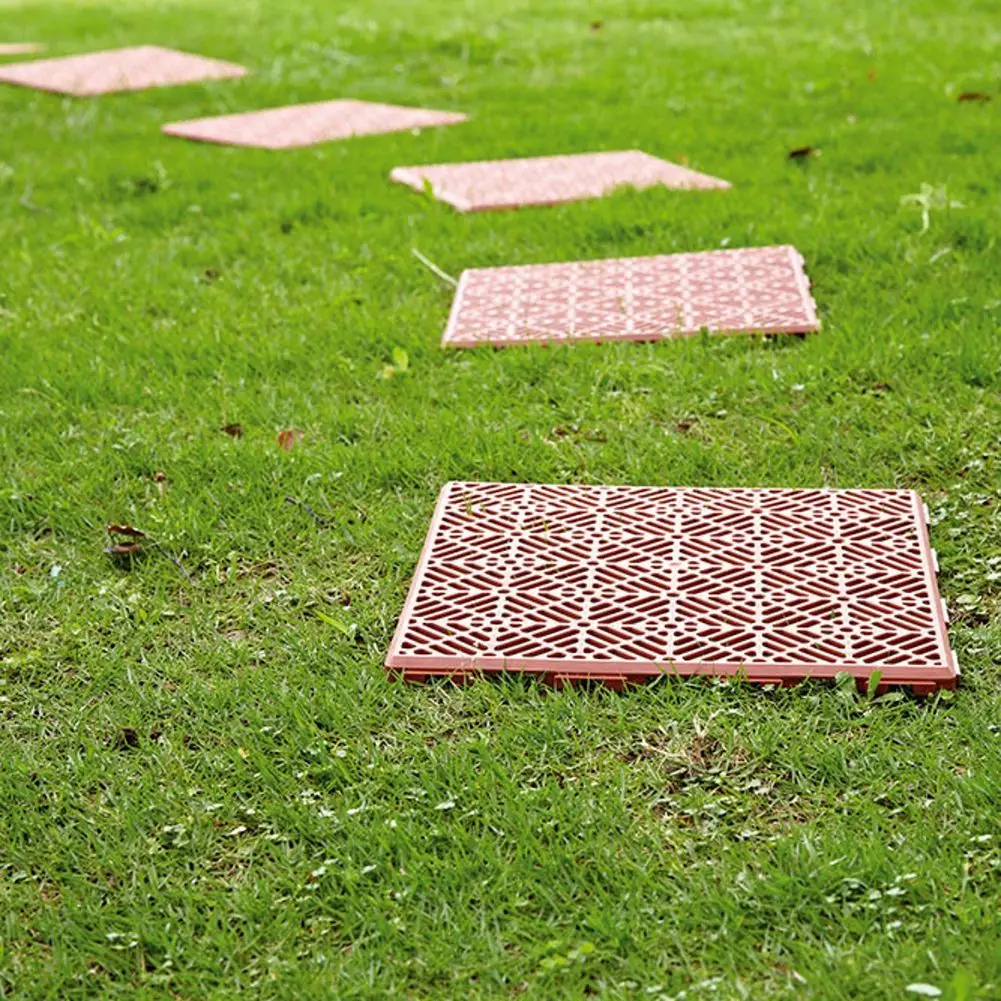 

Plastic Tile 29.5*29.5*1.5cm Interlocking Plastic Garden Nonslip Path Floor Lawn Paving Patio Deck Garden Decoration Supplies