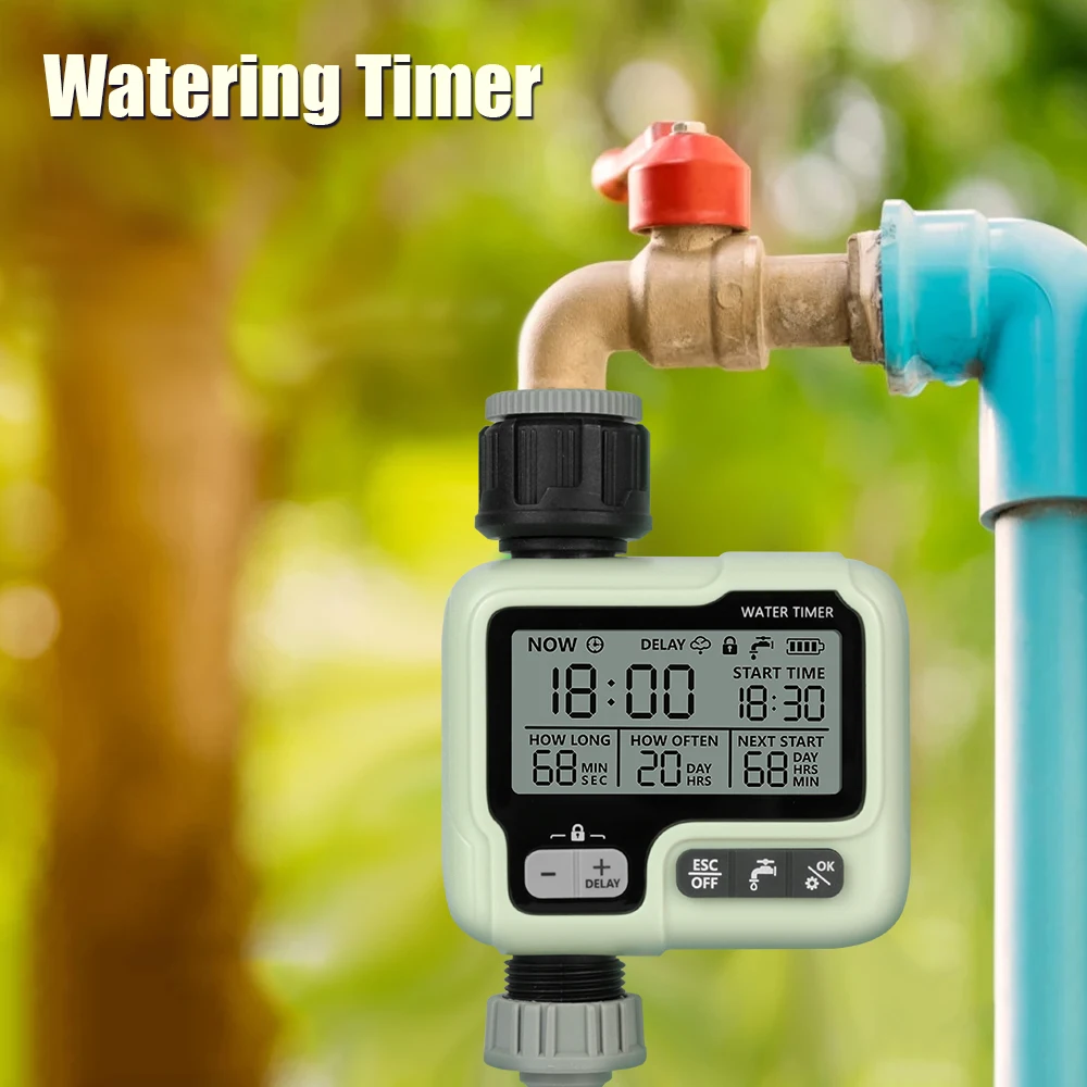 

Waterproof Controller Programmable Screen Garden Lock Manual Child Irrigation Timer Watering Display Mode Large Lawn For