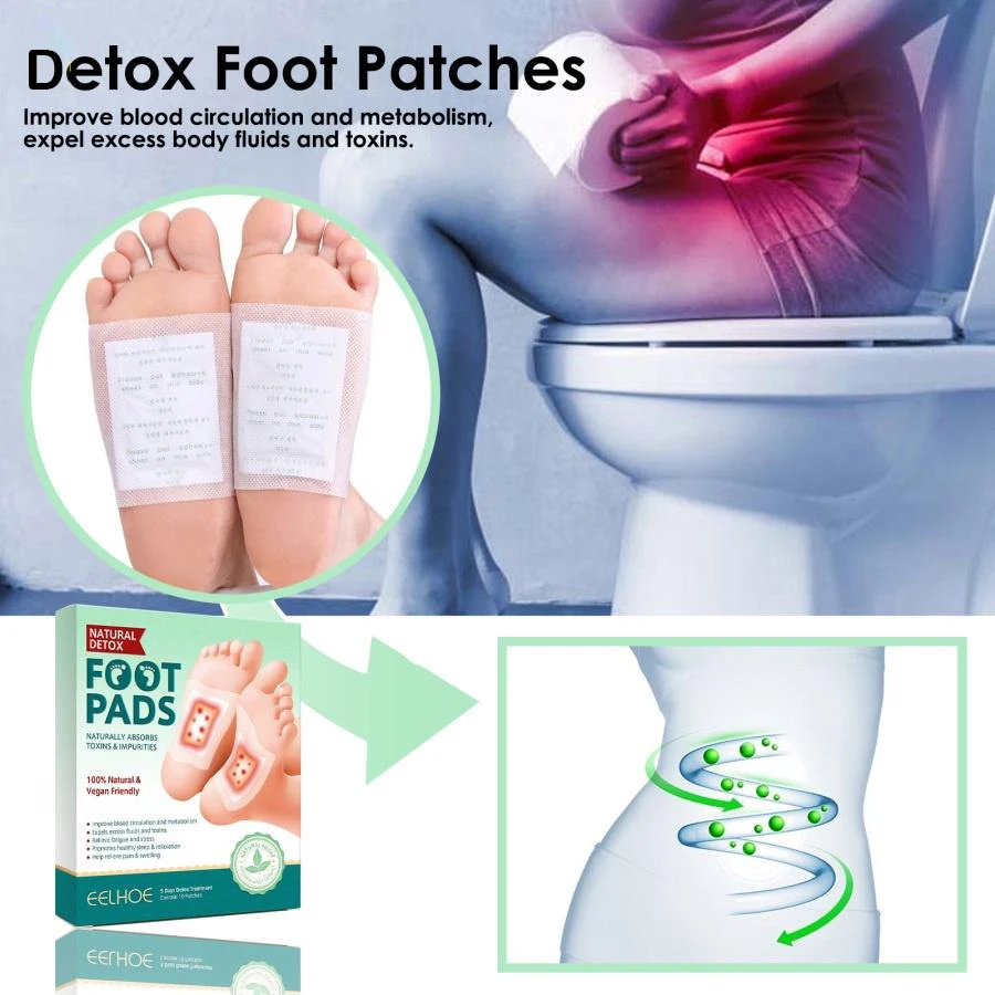 

20/50/100 Pcs Detox Foot Patches Pads Body Toxins Wormwood Artemisia Argyi Pads Feet Slimming Cleansing Herbal Foot Patches