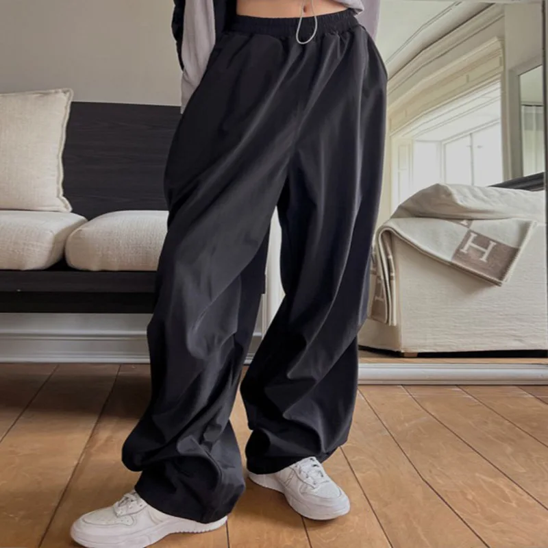 

Women's Cargo Pants Wide Leg Trousers Sweatpants Side Sew Zipper Summer Loose Casual Side Sew Zipper High Waist Pants for Women