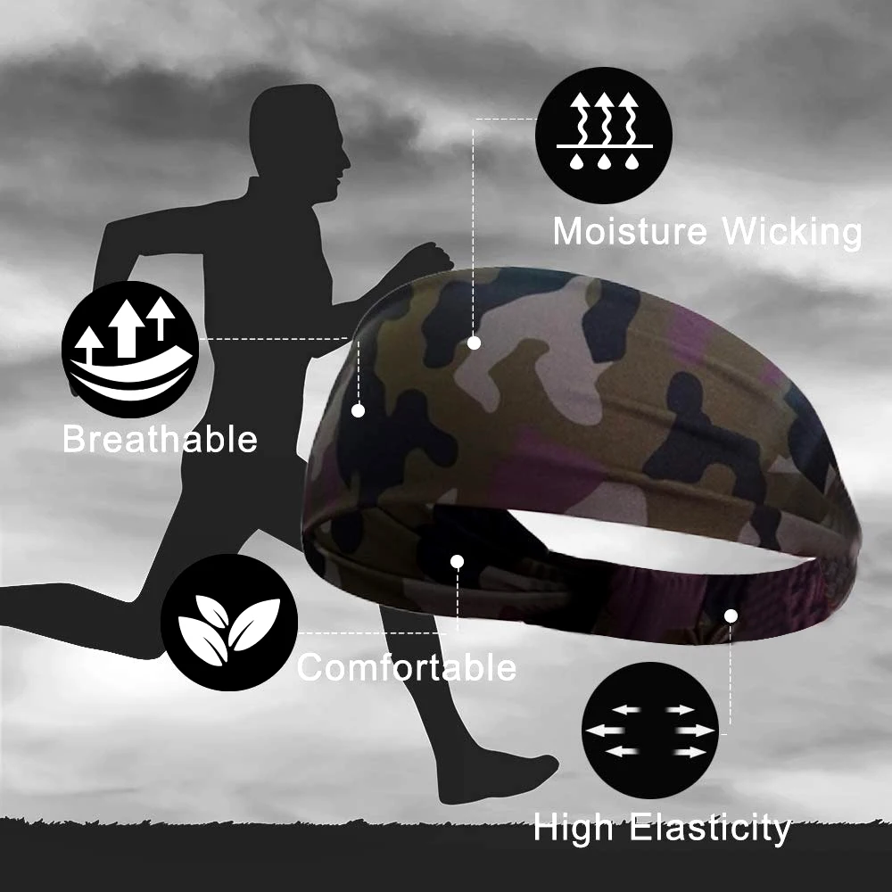 Повязка на голову спортивный Напульсник для занятий спортом эластичная бега