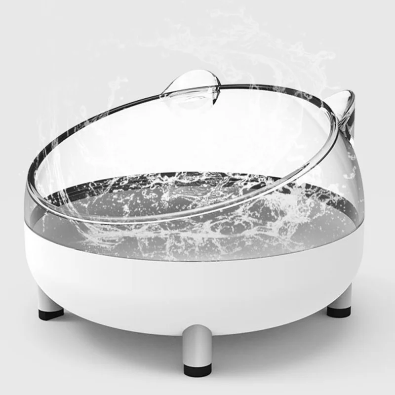 

Нескользящая миска для собак и кошек, пластиковая чаша для кормления мелких и средних питомцев