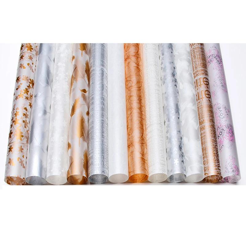 

20 шт., прозрачная матовая бумага для упаковки букета цветов, 60 х60 см