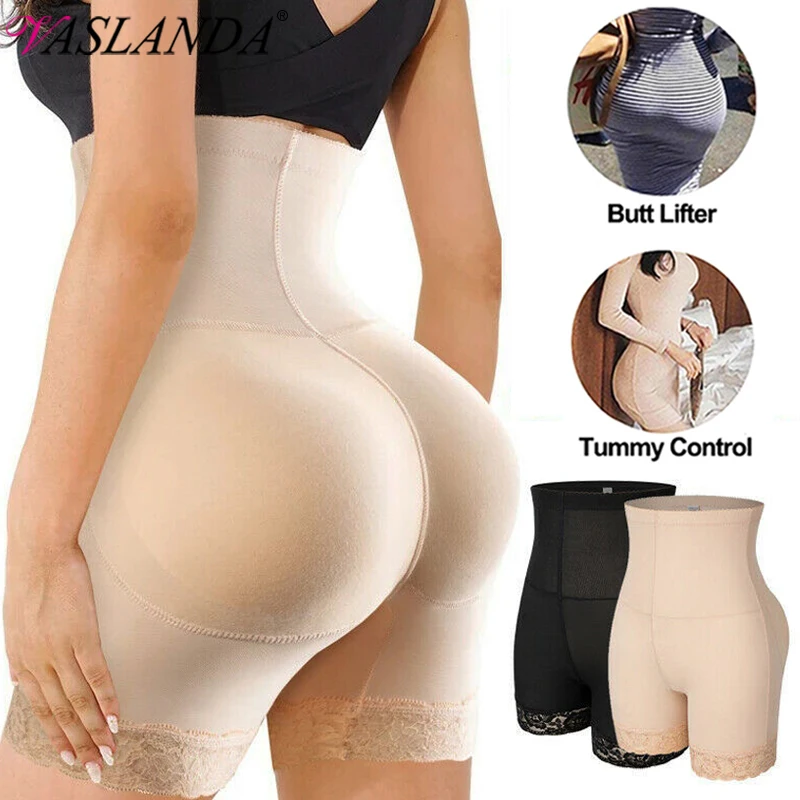 Women Fake Ass Butt Lifter Hip Enhancer Booty Padded Underwear High Waist Seamless Push Up Buttocks Body Shaper Panties Boyshort