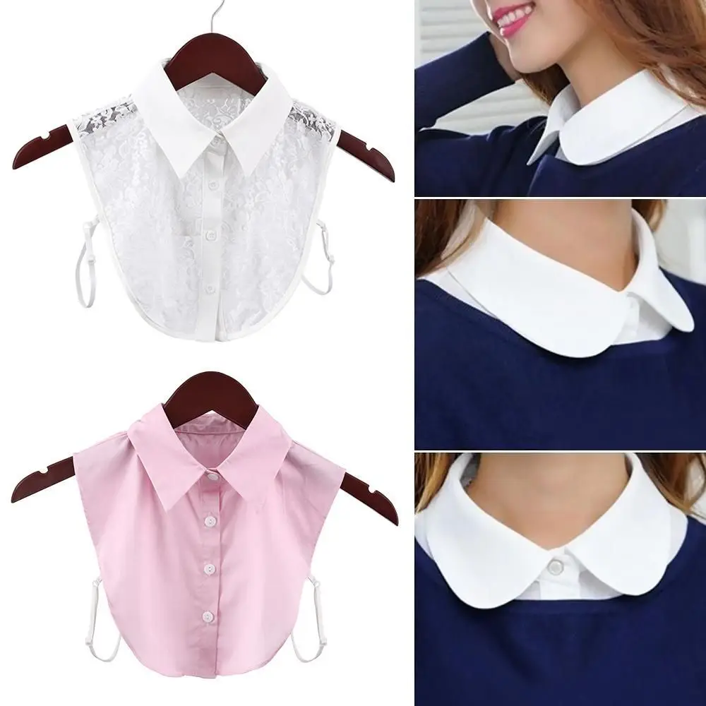 

Модная кружевная хлопковая Съемная рубашка, ложный воротник, лацкан, блузка, топ, аксессуары для одежды, ложный галстук