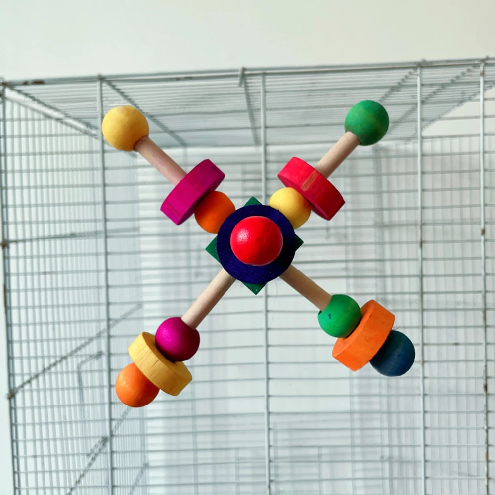 Игрушки-кусачки для птиц попугай жевательная игрушка из натурального дерева