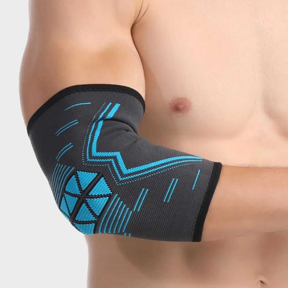 

1Pc Elbow Brace Elastic Breathable Knitted Nylon Sports Safety Compression Men Women Elbow Support Pad for Basketball