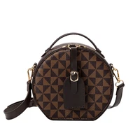 vintage printed round bags for women classic women handbags female shoulder bags designer bags famous brand women bag