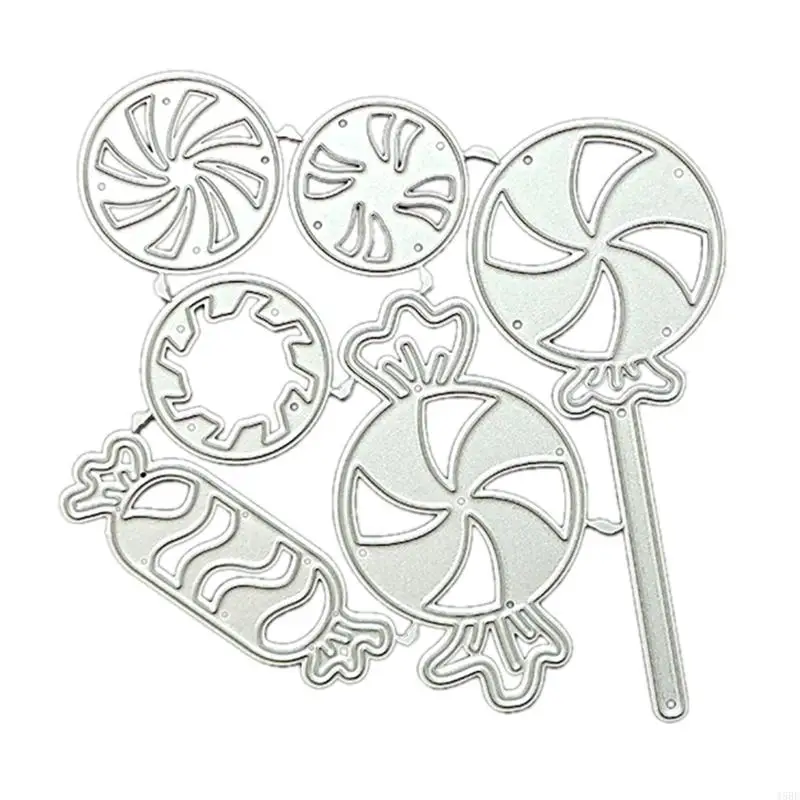 45BE LOLLIPOP CANDY METAL RUTGER DIES SCRAPBooking Tencil Die Cuts Card Оболочка с тиснением