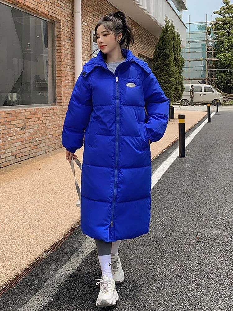 Women's Winter Hooded Parka Thick Down Cotton Padded Jacket Women Long Overcoat Female Clothing Warm Puffer Coat 2022
