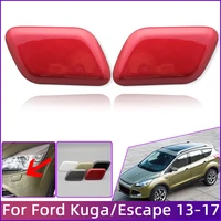 2pcs front bumper headlamp washer nozzle cover for ford kuga 2013 2014 2015 2016 2017 escape 2017 2018 2019 sprayer jet cap lid
