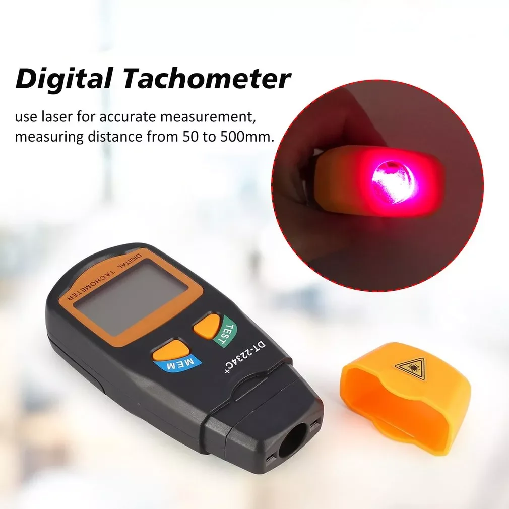 

Contact Laser Photo Tachometer Digital RPM Tach Digital Laser Tachometer Speedometer Speed Gauge Engine