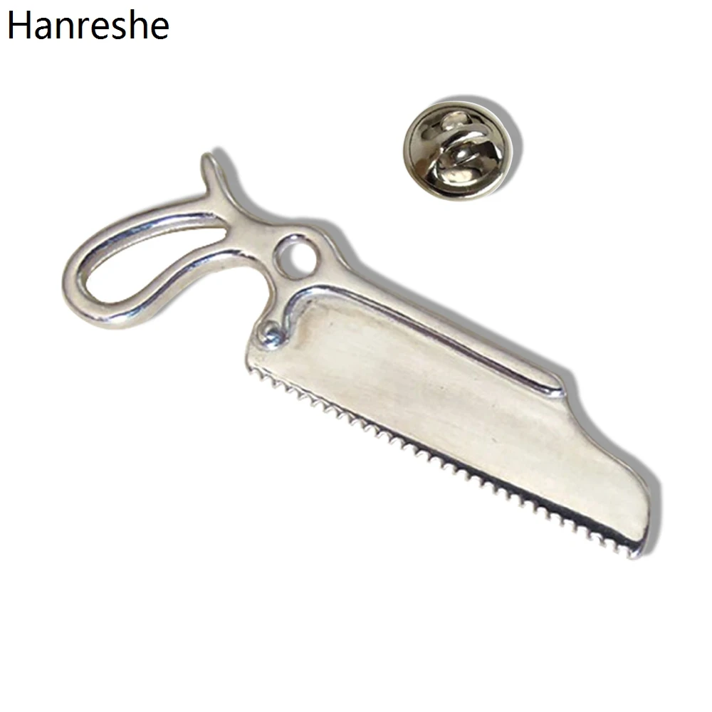 

Hanreshe Surgeon Saw Pin Surgery Medical Brooch Personality Jewelry Doctor Nurse Student Graduation Gifts Humorous Lapel Badge