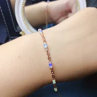 100% Natural Color-changing Opal Bracelet, Stone Size 3✖4mm, 2022 Latest Bracelet, Suitable for Gifts, Parties, Free Shipping