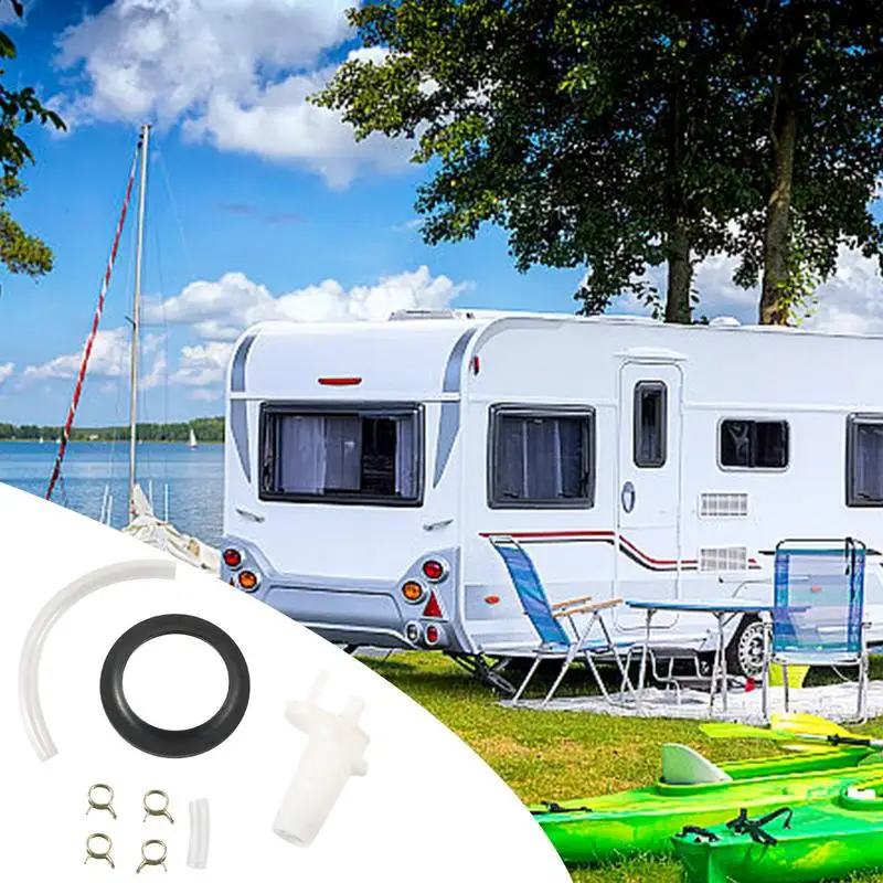 Комплект уплотнений шарового клапана для отходов сменный комплект унитаза Rv