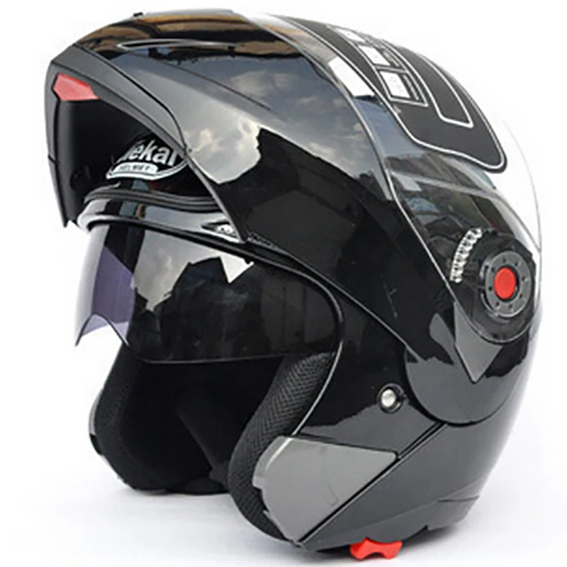 

sale Jiekai Motorcycle helmets Safe Double Visor ECE DOT Flip up helmet casque moto Racing 4 season motor cycle MOTO helmet