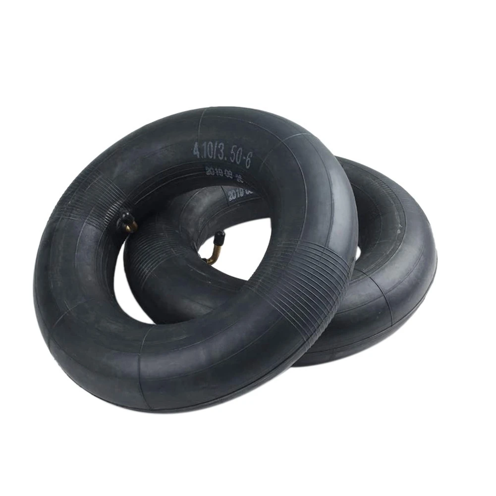 

4.10/3.50-6 Inner Tube Replacement with TR87 Bent Metal Valve for Wheelbarrows Snow Blowers, Wagons, Carts, Lawn