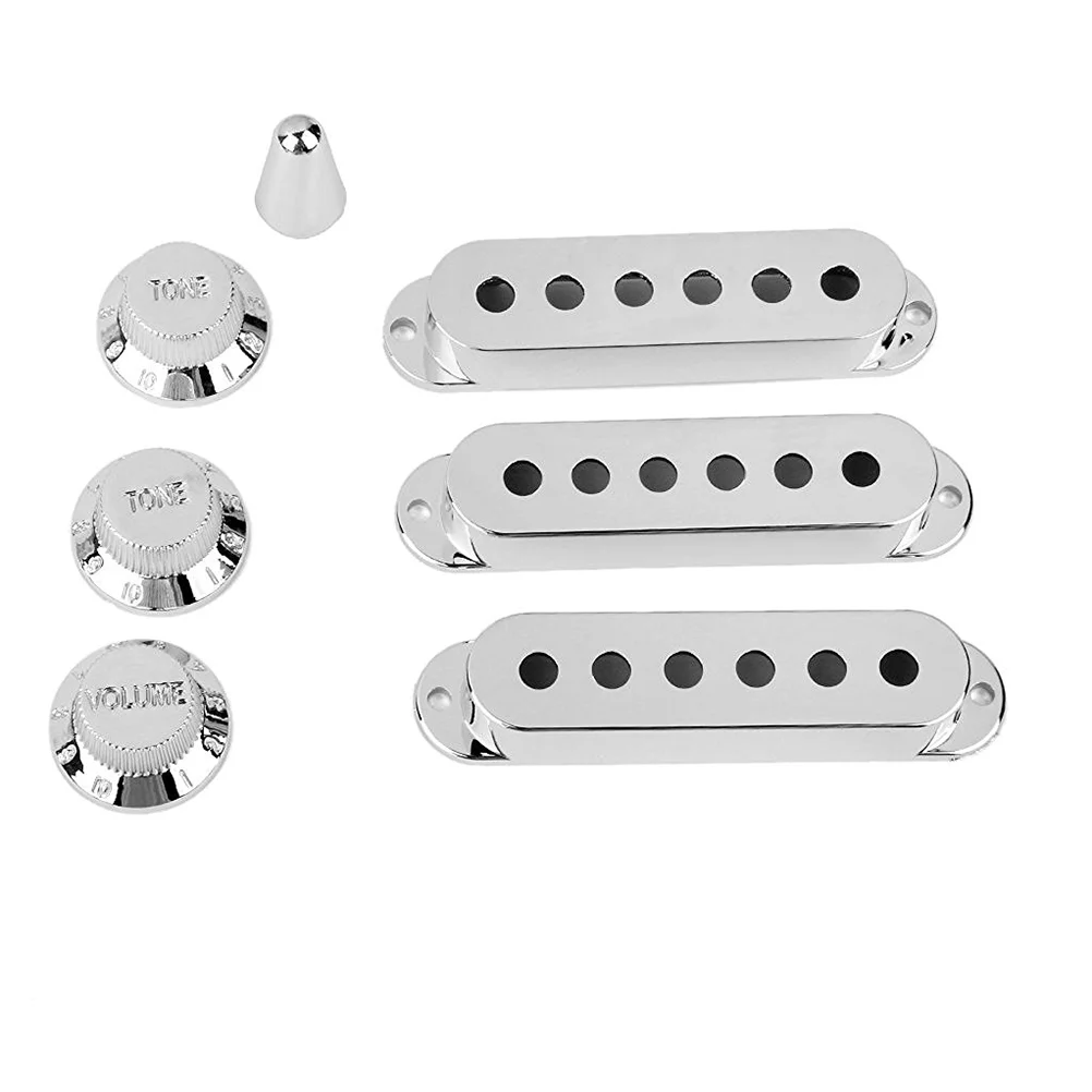 

Pickup Guitar Cover Covers Single Coil Knobs Switch Tip Humbucker Knob Bass Electric Pickupscontrol Set Custom Acoustic Way