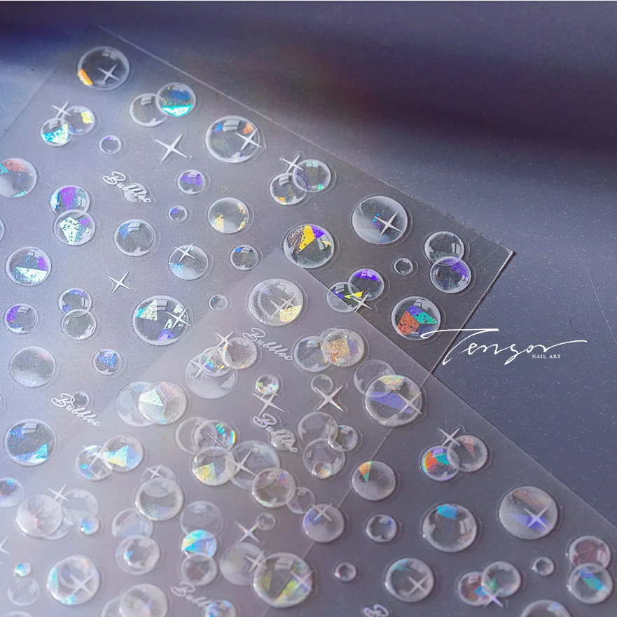 Блестящие лазерные пузырьки мечты звезды ракушки морские звёзды золотой рыбки