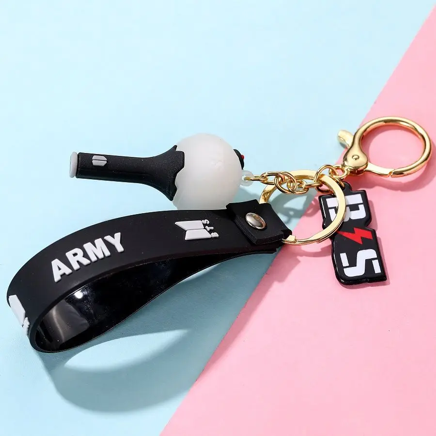 

Blackpink BTS Twice Exo Nct Got 7 Keychain Second-Generation Hammer Key Ring With The Same Soft Glue Charm Personalized Pendant
