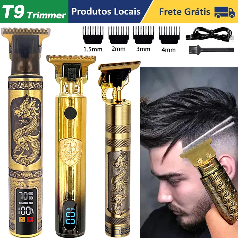 

T9 Hair Trimmer Electric Hair Clipper for Men Cutting Machine USB Rechargeable Man Clipper Barber Professional Beard Trimmer