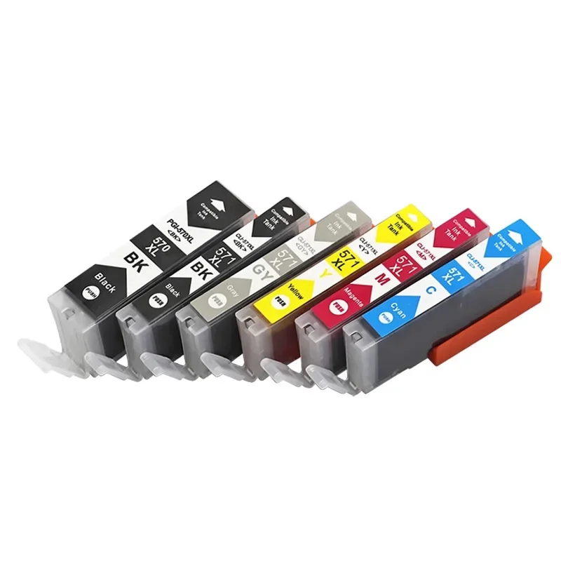 Картридж для принтера canon PIXMA MG5750 MG5751 MG6851 MG6852 TS6050 TS5050 T5051 PGI 570 CLI 571 XL PGI550XL