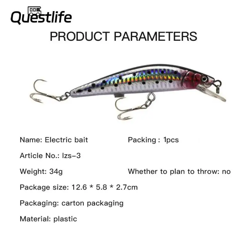 

Artificial Bait Swimbait Usb Recharge Artificial Fishing Lures Electronic