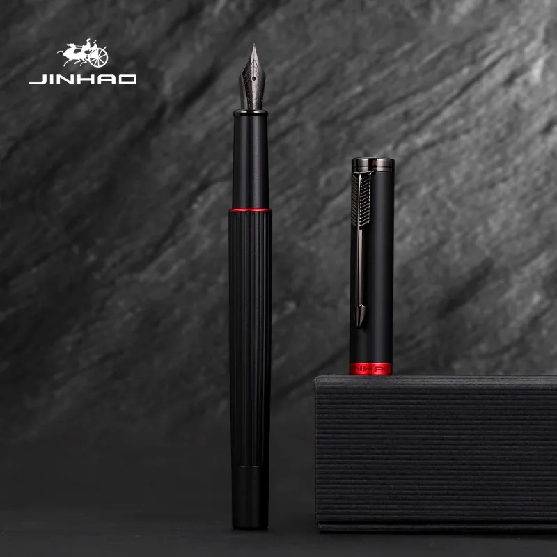 JINHAO 88A металлическая перьевая ручка высококачественные роскошные черные красные