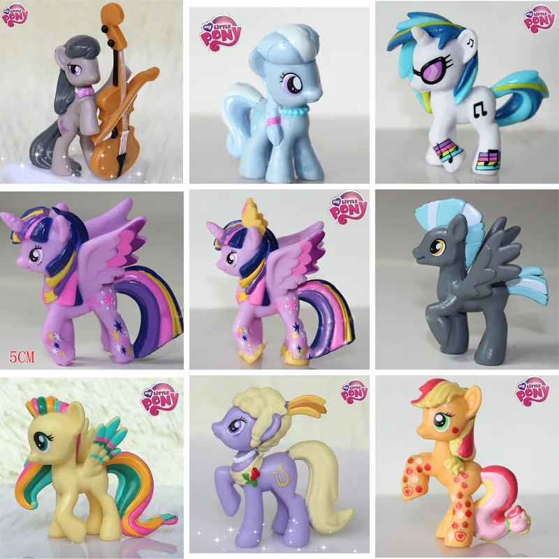 S Model Collection Pony Twilight Sparkle Rainbow Dash Children Gifts Mini Figurine Children Gifts