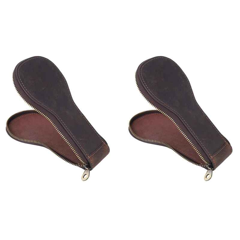 

2 шт., кожаная сумка для хранения часов и браслетов, портативный Дорожный Кожаный чехол на молнии для хранения ювелирных изделий и часов