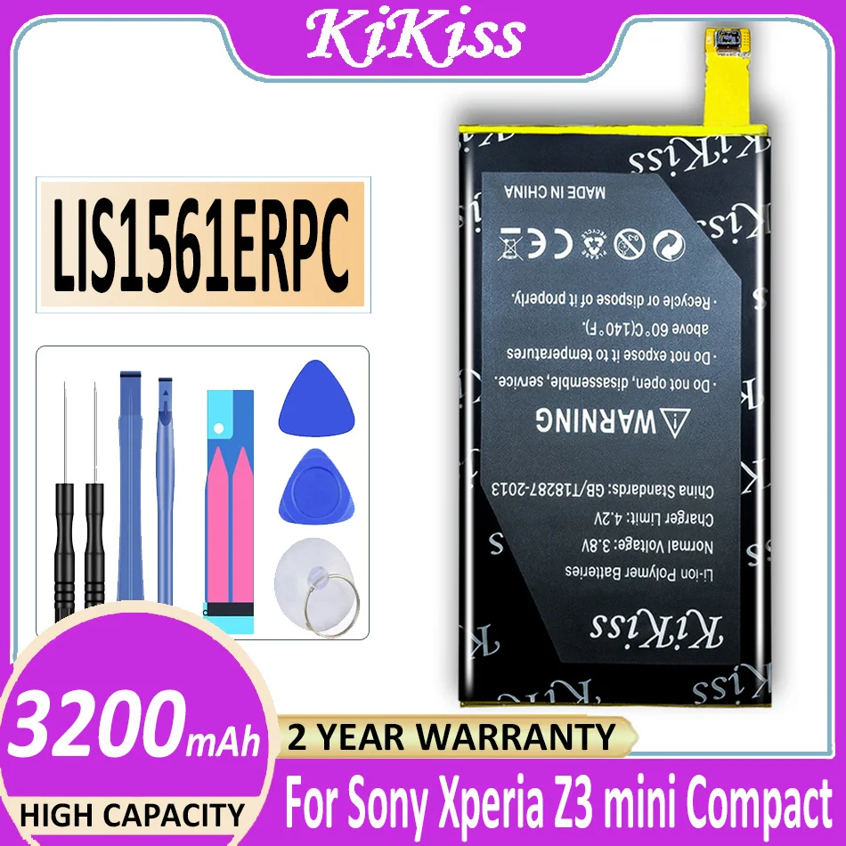 

3200mAh LIS1561ERPC Battery For Sony Xperia Z3 Compact Z3c Mini Z3cmini D5803 D5833 For C4 E5303 E5333 E5363 E5306 Batteria