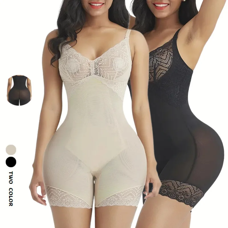 

Sexy Bodysuit Plus Size High Waist Slimming Underwear Shapewear for Women Tummy Control Shaper Panty Buttocks Lifted Tied
