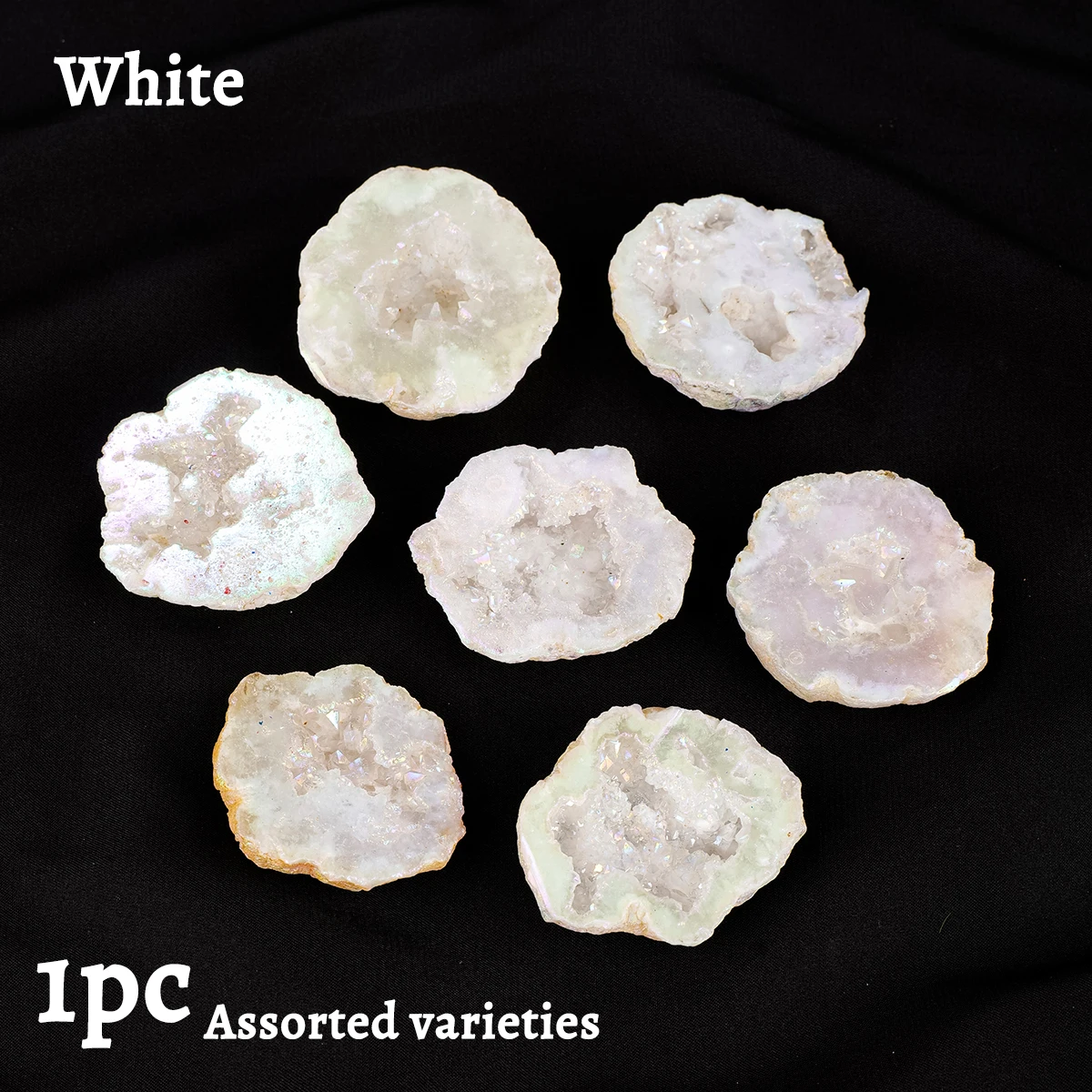 

1 Шт., Натуральный Аура, Марокканский Агат, Кристалл, Украшение Для Пещеры, Необработанный Камень